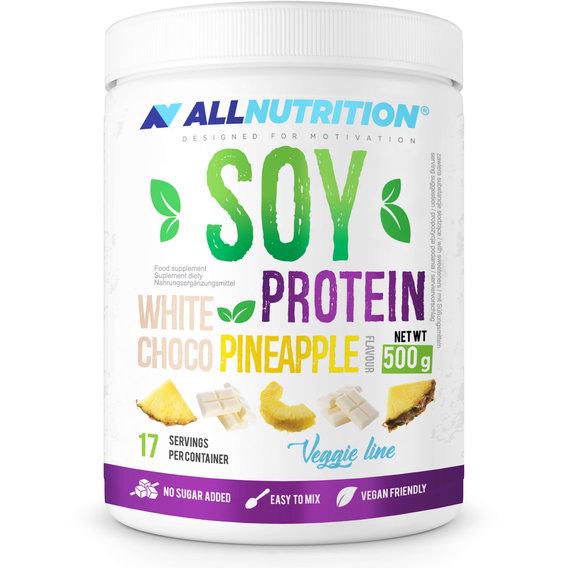 Протеин All Nutrition Soy Protein 500 г 17 порций White Cholocate Pineapple