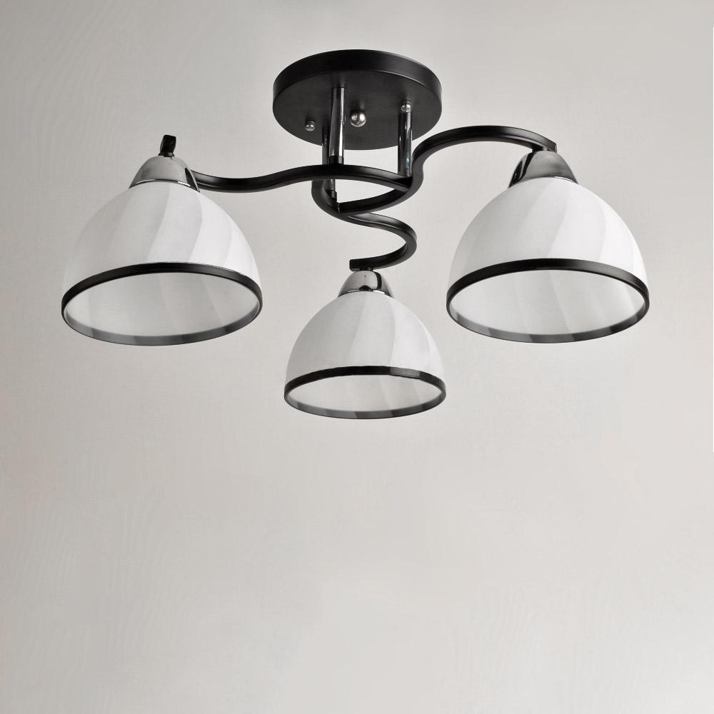 Люстра стельова Light House SH-19284/3 CR/BK E27х3 460х480х220 мм Чорний/Хром - фото 1 Люстра стельова Light House SH-19284/3 CR/BK E27х3 460х480х220 мм Чорний/Хром - фото 1