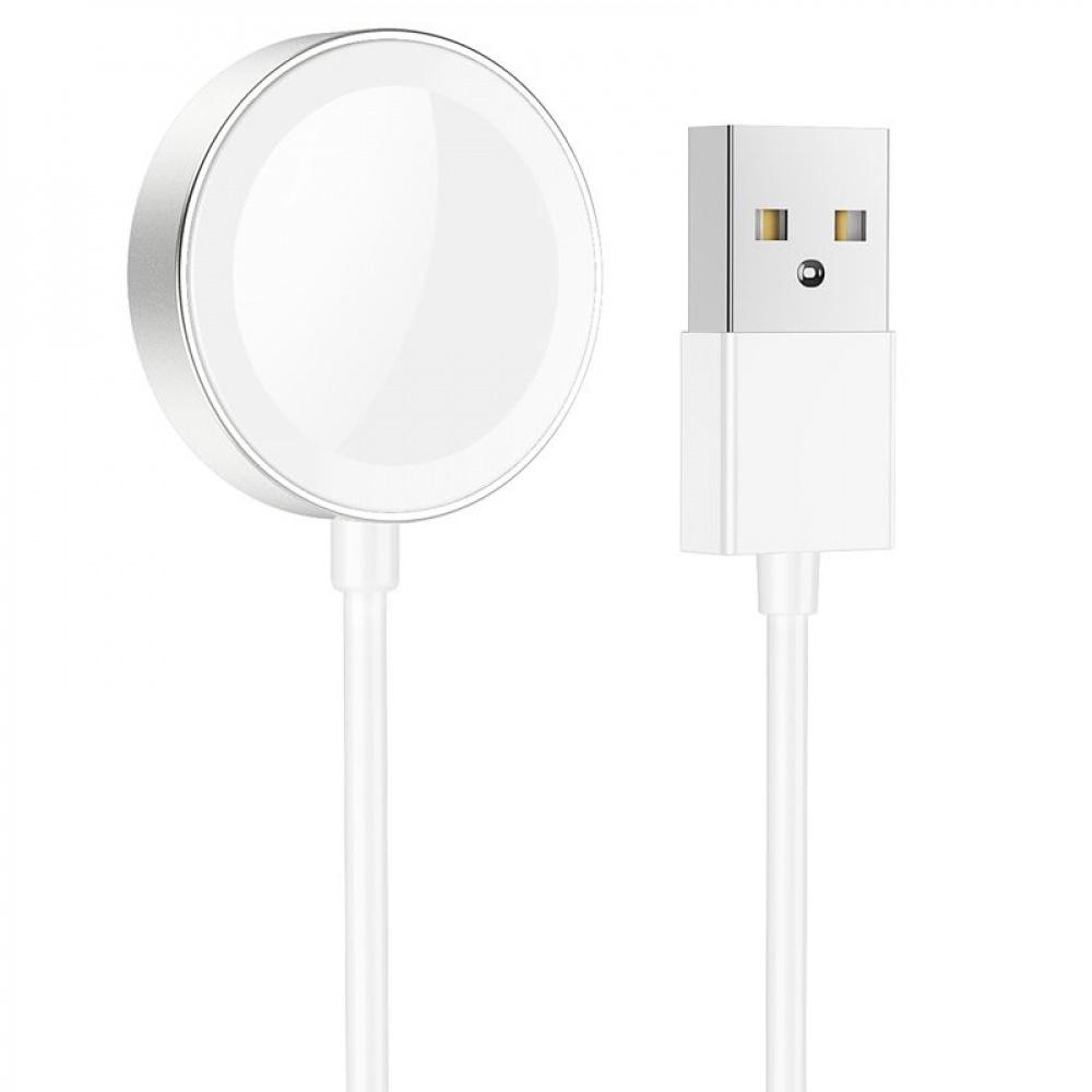 Зарядний пристрій бездротовий Hoco CW39 iWatch USB Білий (37153 white)