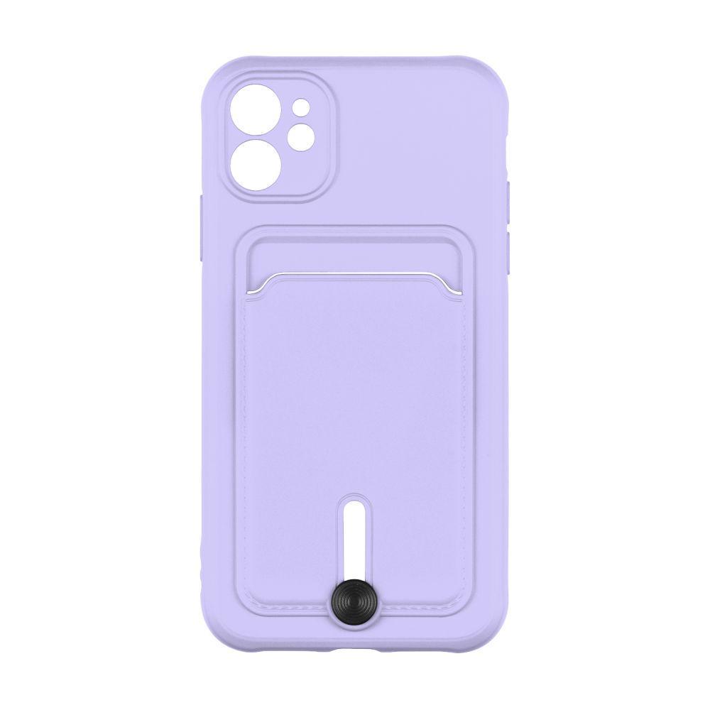 Чехол Epik Colorfull Pocket Card с карманом для карт для iPhone 11 Elegant Purple