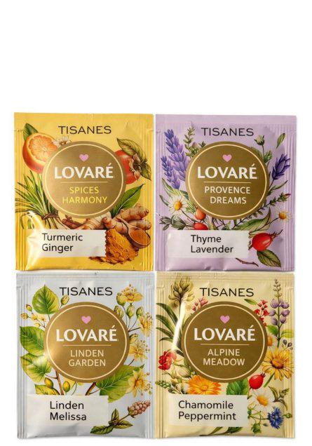 Чай Lovare Tisanes Blend Assorted Травяное ассорти в пакетиках 50 шт.х1,5 г (59947)