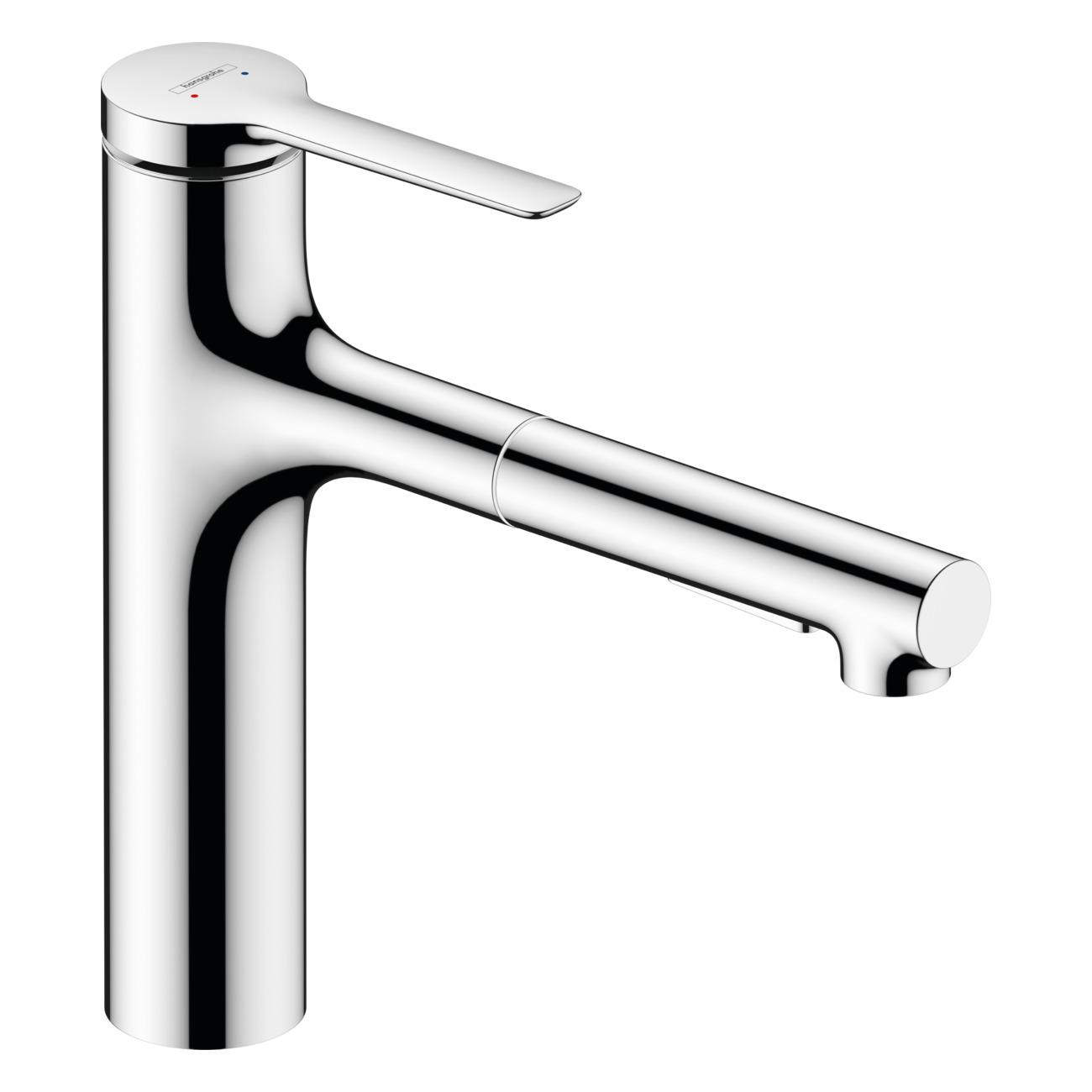 Змішувач для кухні Hansgrohe ZESIS M33 Sbox lite 160 2jet з витяжним виливом (74804000) - фото 1