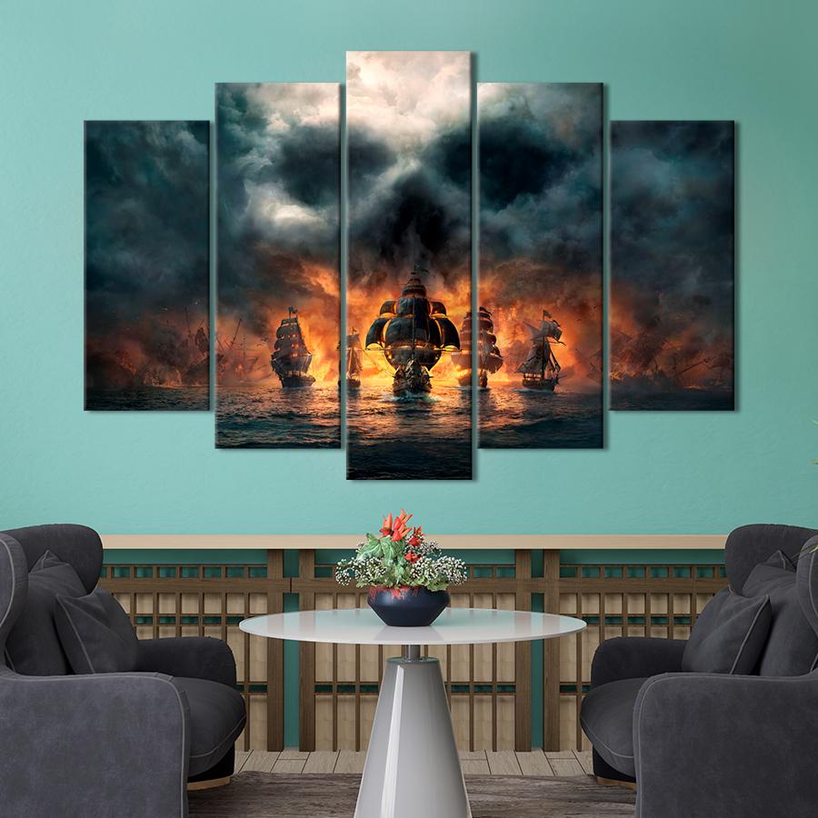 Настенний декор Корабли корсаров 112x68 см (A174-5)