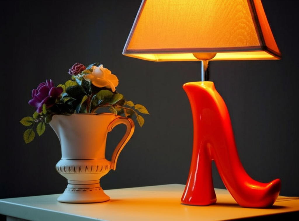 Лампа настільна FIRST RAY Чобiток кераміка Помаранчевий - фото 2