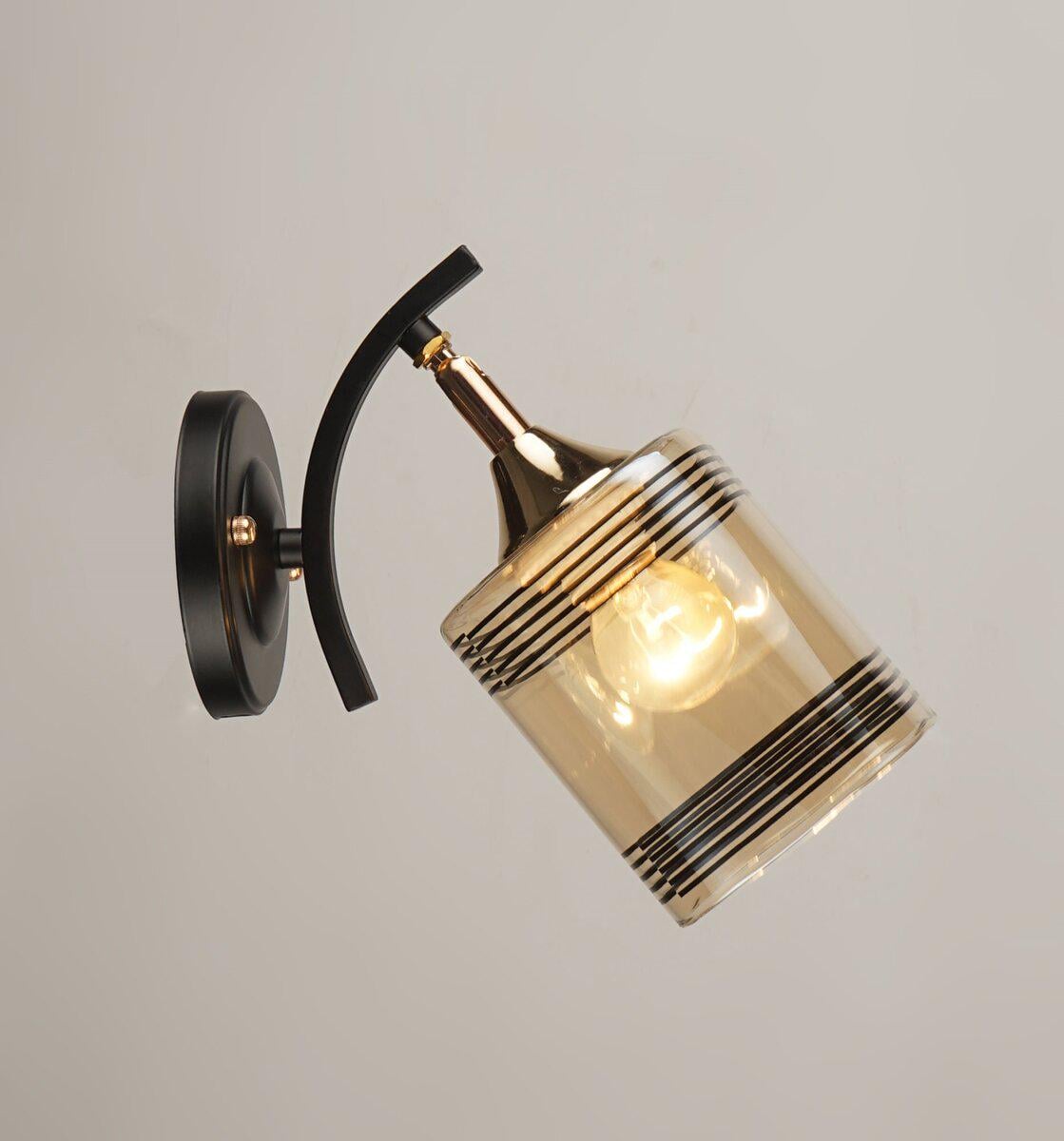 Бра Sirius B N4382/1W BK/FGD Черный/Золотой