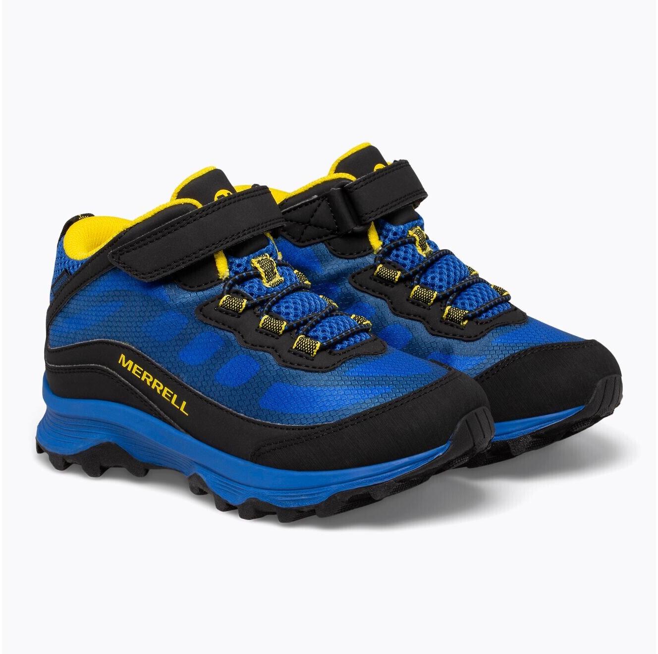 Черевики дитячі зимові MERRELL Moab Speed Mid AC Waterproof р. 35,5/24 см Black/Royal/Yellow (13885911) - фото 3 Черевики дитячі зимові MERRELL Moab Speed Mid AC Waterproof р. 35,5/24 см Black/Royal/Yellow (13885911) - фото 3