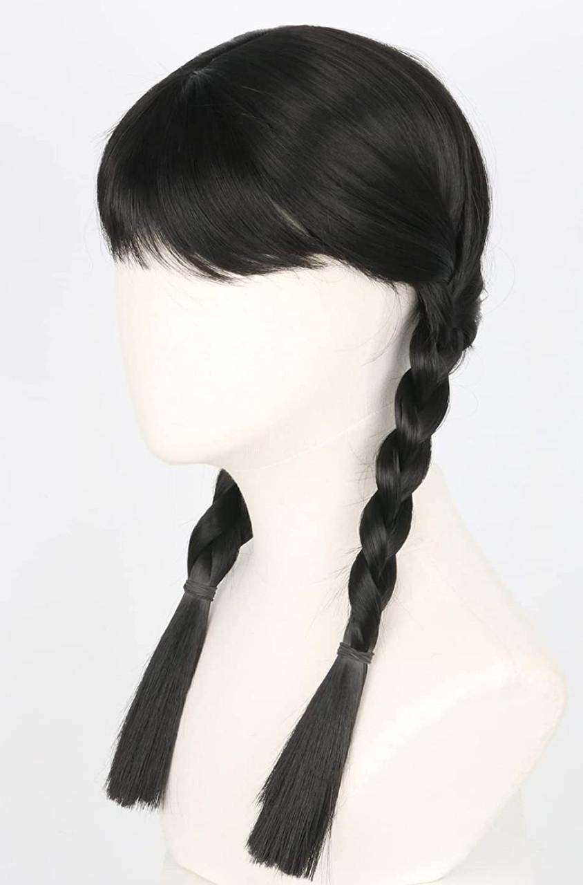 Парик с двумя косами с челкой Черный (29658331) - фото 4 Парик с двумя косами с челкой Черный (29658331) - фото 4