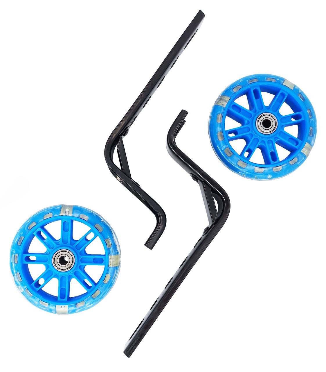 Колеса опорные светодиодные для детского велосипеда 12-20" Синий (G0000996) - фото 2