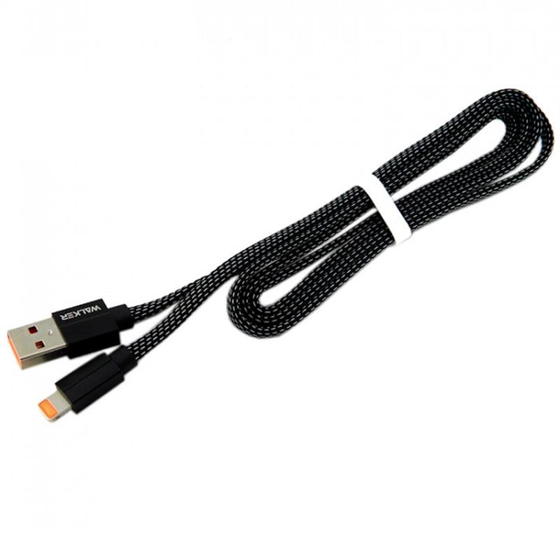 Кабель USB WALKER C755 Lightning Black (60582-0616)