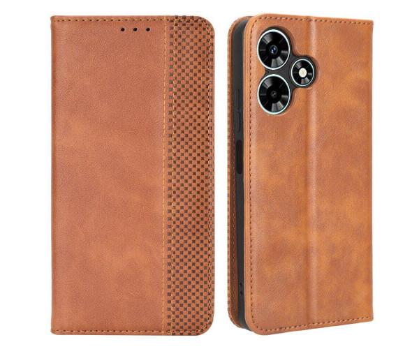 Чехол книжка Epik iFace Retro Leather для Infinix Hot 30 Play Коричневый - фото 1