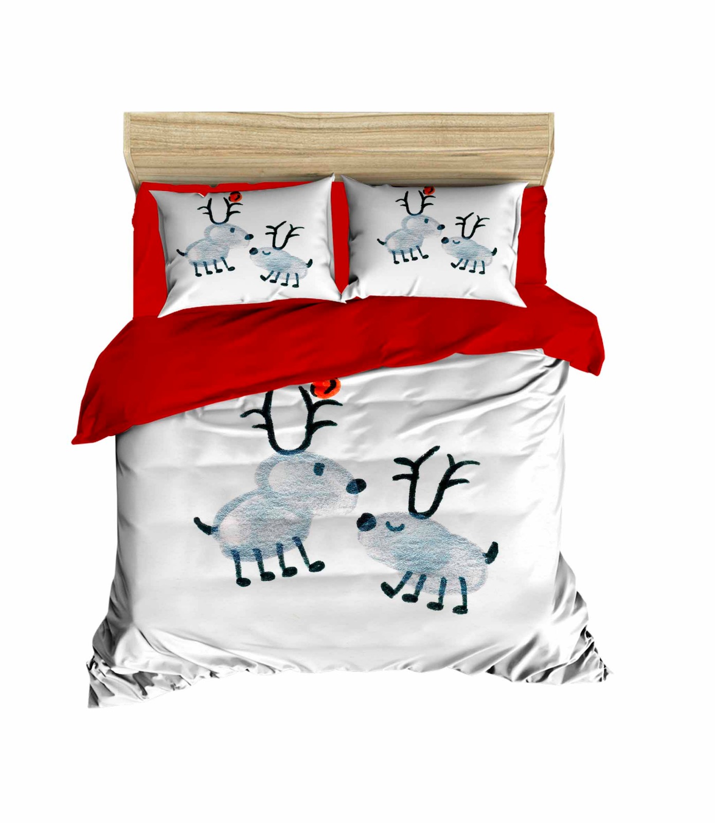 Комплект постільної білизни LIGHTHOUSE ranforce+3D Baby Deers 200х220/4х50х70