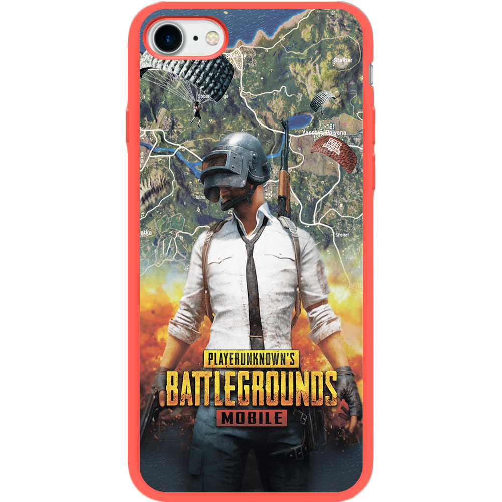 Чехол BoxFace Apple iPhone 7/8 SE  2020 PUBG Mobile Красный силикон (26205-up2309-35445)