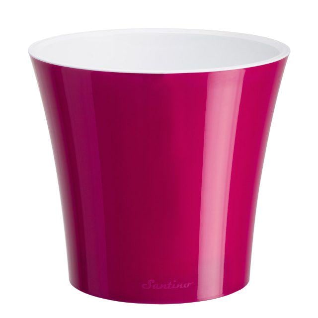 Горшок для цветов ARTE 2 л Пурпурный/Белый - фото 1