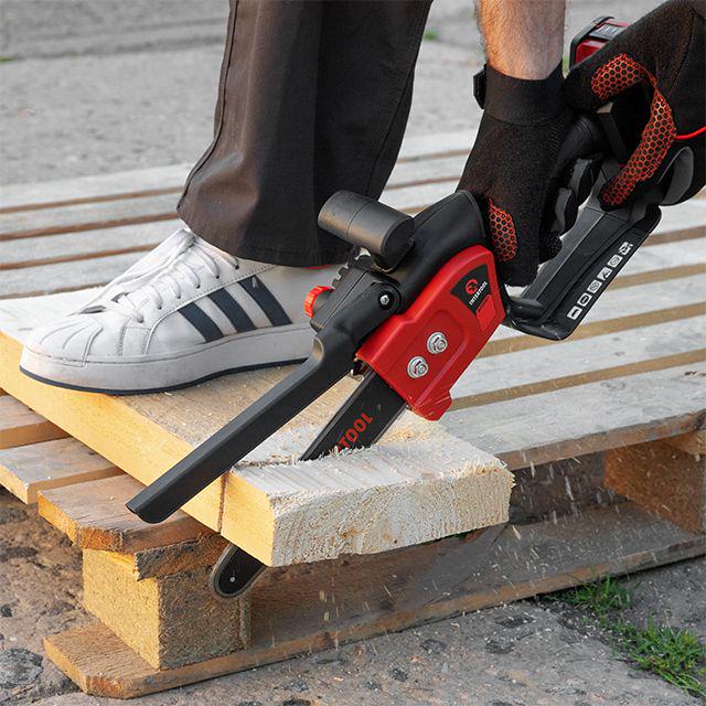 Пила цепная аккумуляторная Intertool WT-9210 Storm с бесщеточным двигателем 20 В шина 20 см 7,5 м/с без ЗУ и АКБ (25507490) - фото 9