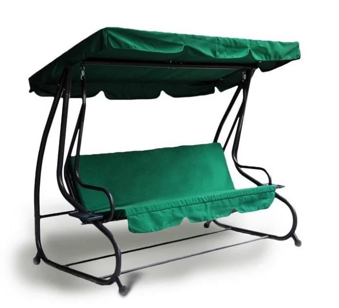 Садовая качеля-диван Fregat Relax Plus раскладная Зеленый