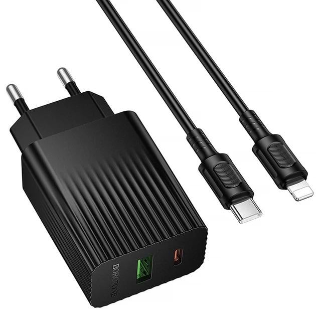 Зарядное устройство для Borofone BAS76A Source PD30W+QC3.0 Black (26327)