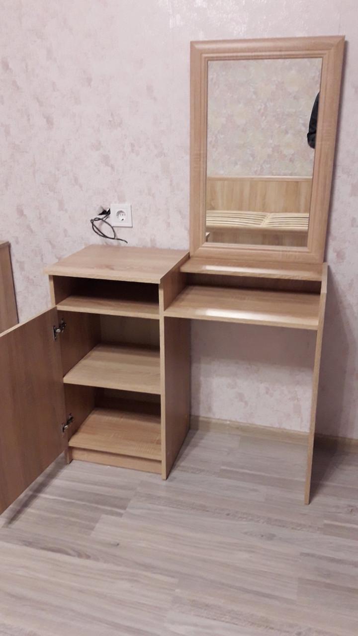 Трюмо Mebel Service Соната с зеркалом 90х38,5х147,5 см Дуб самоа (23572388) - фото 4 Трюмо Mebel Service Соната с зеркалом 90х38,5х147,5 см Дуб самоа (23572388) - фото 4