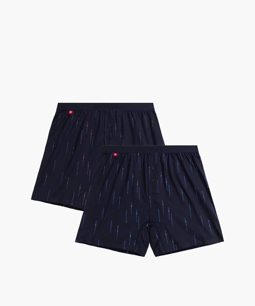 Набор трусов-боксеров мужских хлопковых Atlantic 2MBX-074 с нашивной резинкой и принтом 2 шт. XL Темно-синий (2596974115) Набор трусов-боксеров мужских хлопковых Atlantic 2MBX-074 с нашивной резинкой и принтом 2 шт. XL Темно-синий (2596974115)