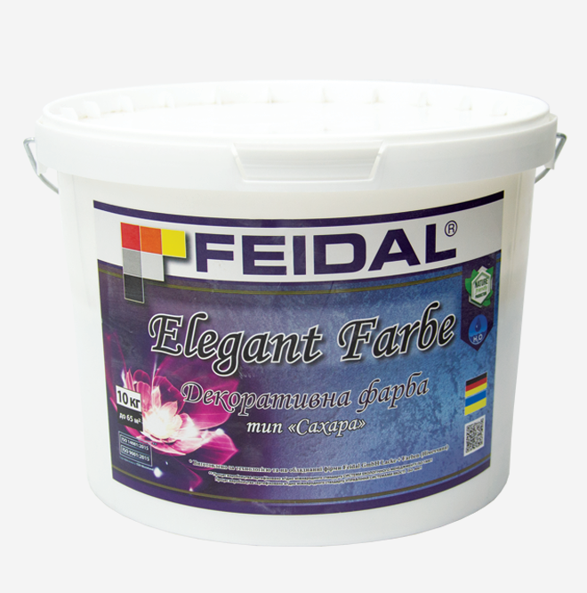 Краска декоративная Feidal Elegant Farbe 10 кг Белый - фото 1