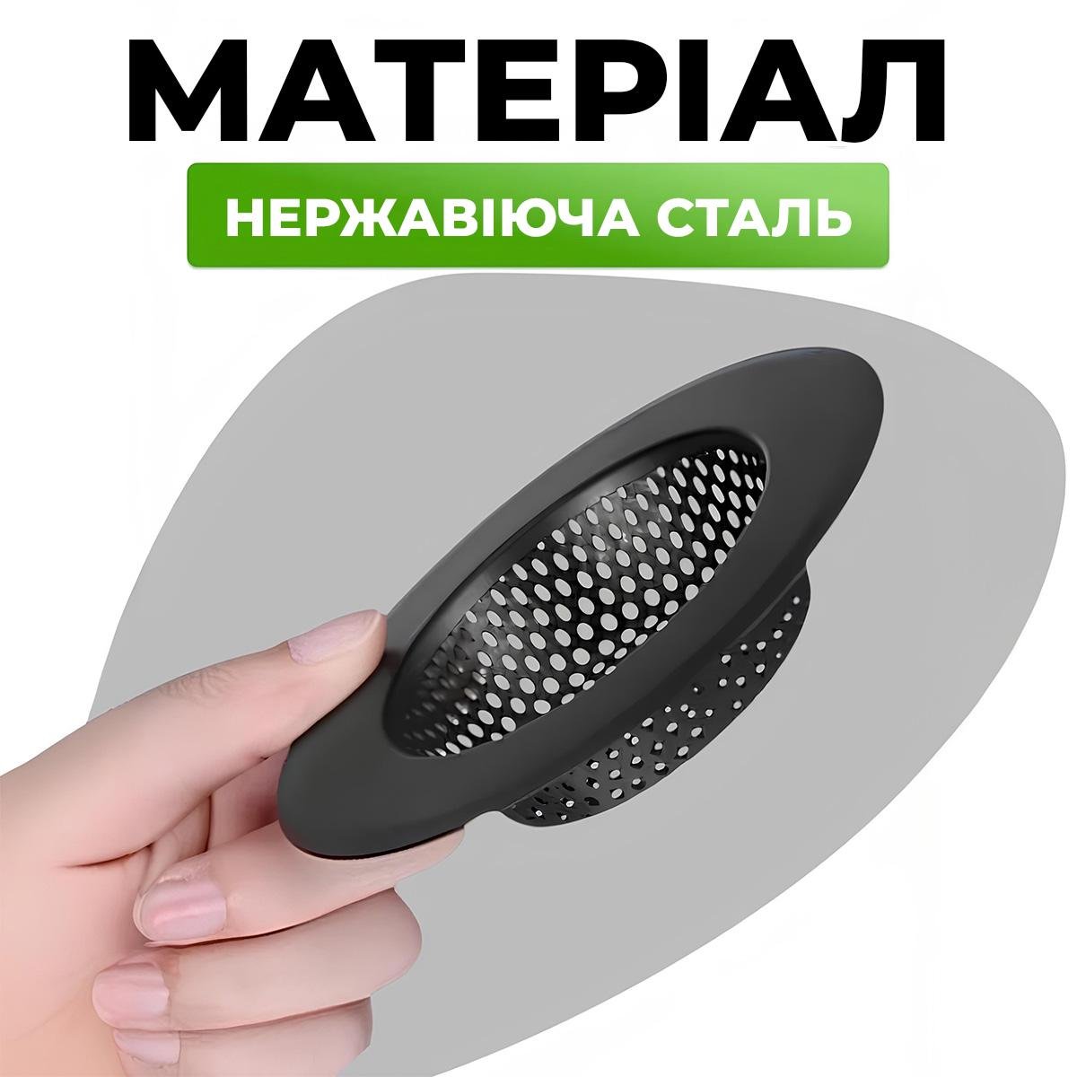 Сітка-фільтр для раковини Kayfovo SF-12 Black (29312) - фото 5 Сітка-фільтр для раковини Kayfovo SF-12 Black (29312) - фото 5