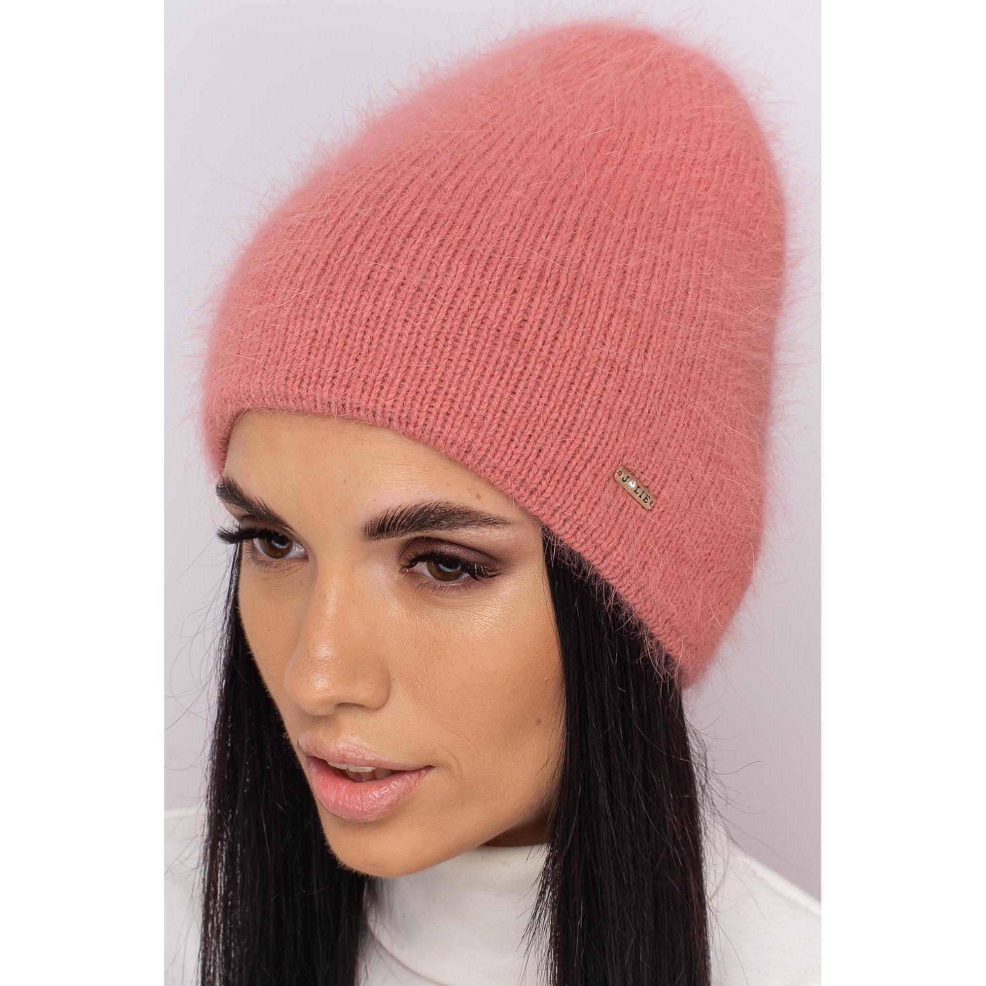 Шапка женская удлиненная Leks Надия one size Розовый рассвет