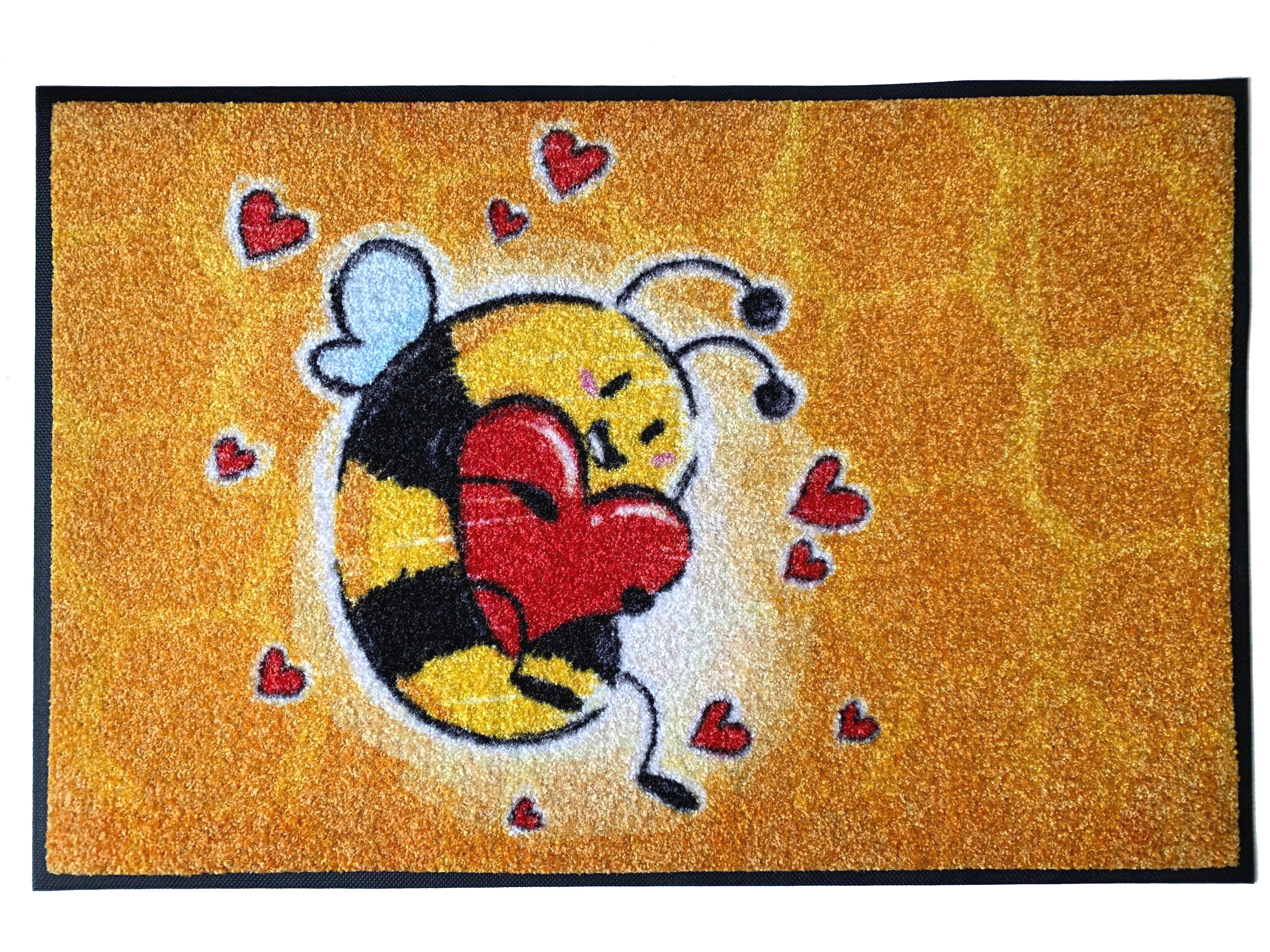 Грязезащитный коврик Kleen Tex Bee in Love 50x75 см (057300)