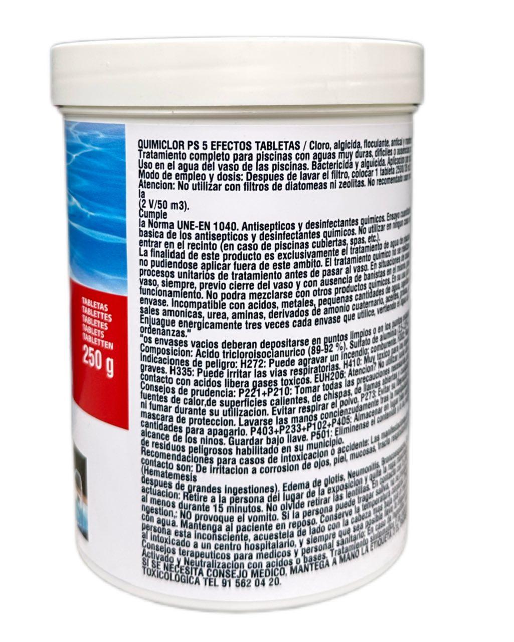 Медленно растворимые хлора Quimicamp 5в1 PS 1 кг (38948) - фото 2 Медленно растворимые хлора Quimicamp 5в1 PS 1 кг (38948) - фото 2