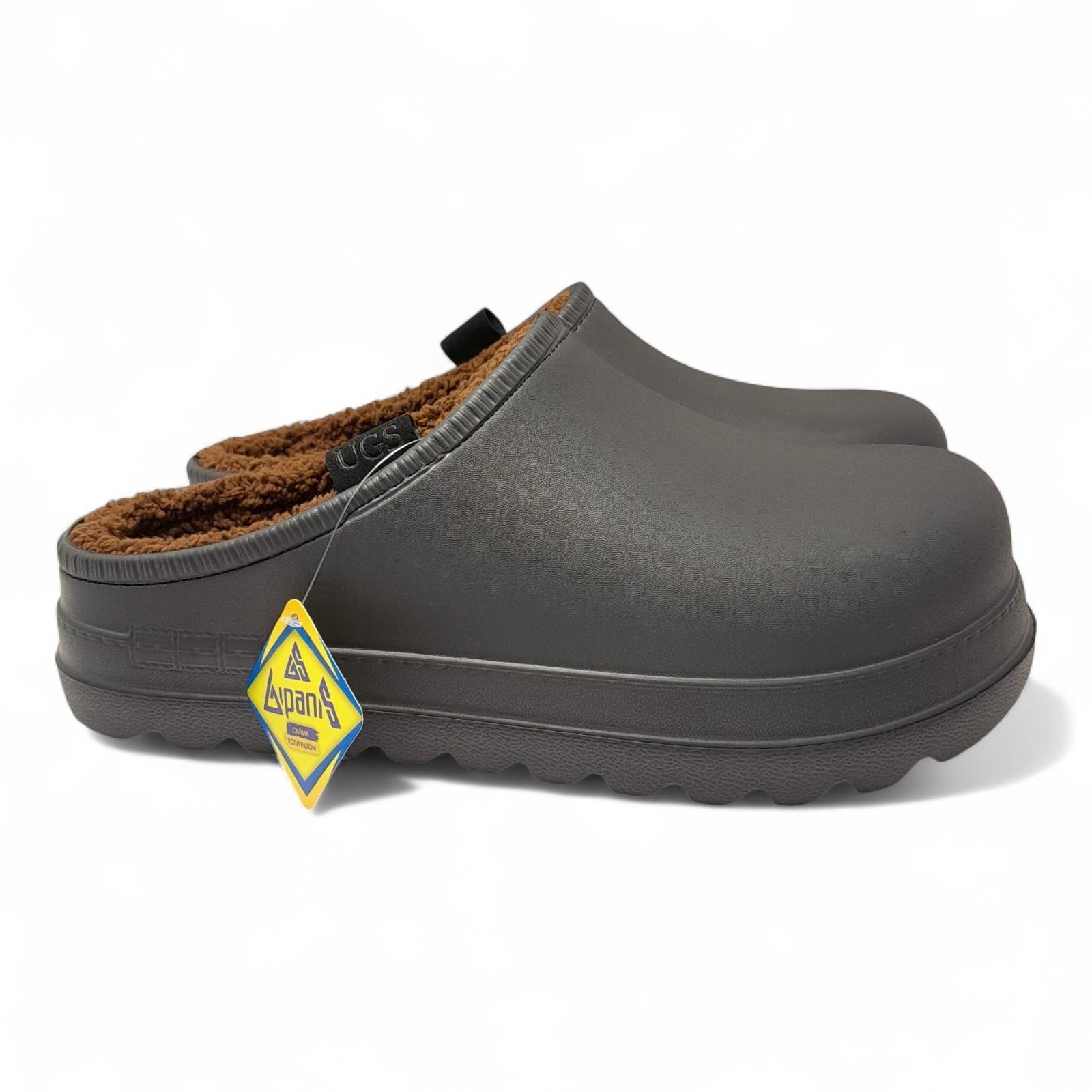 Сабо мужские утепленные GIPANIS р. 44 28-28,3 см Графит (2798189383)