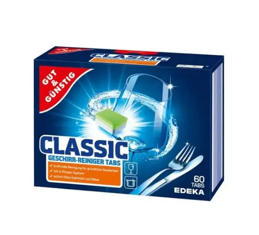 Таблетки для посудомоечных машин Gut & Gunstig Classic 60 шт.(26358974)