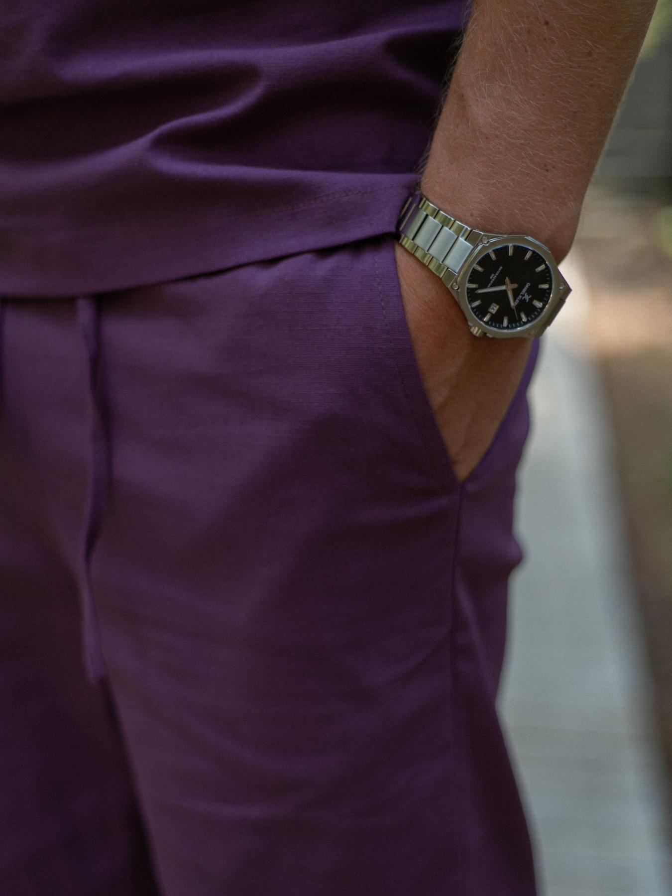 Костюм мужской Flax Intruder льняной S Фиолетовый (1624351714/3/1) - фото 5 Костюм мужской Flax Intruder льняной S Фиолетовый (1624351714/3/1) - фото 5