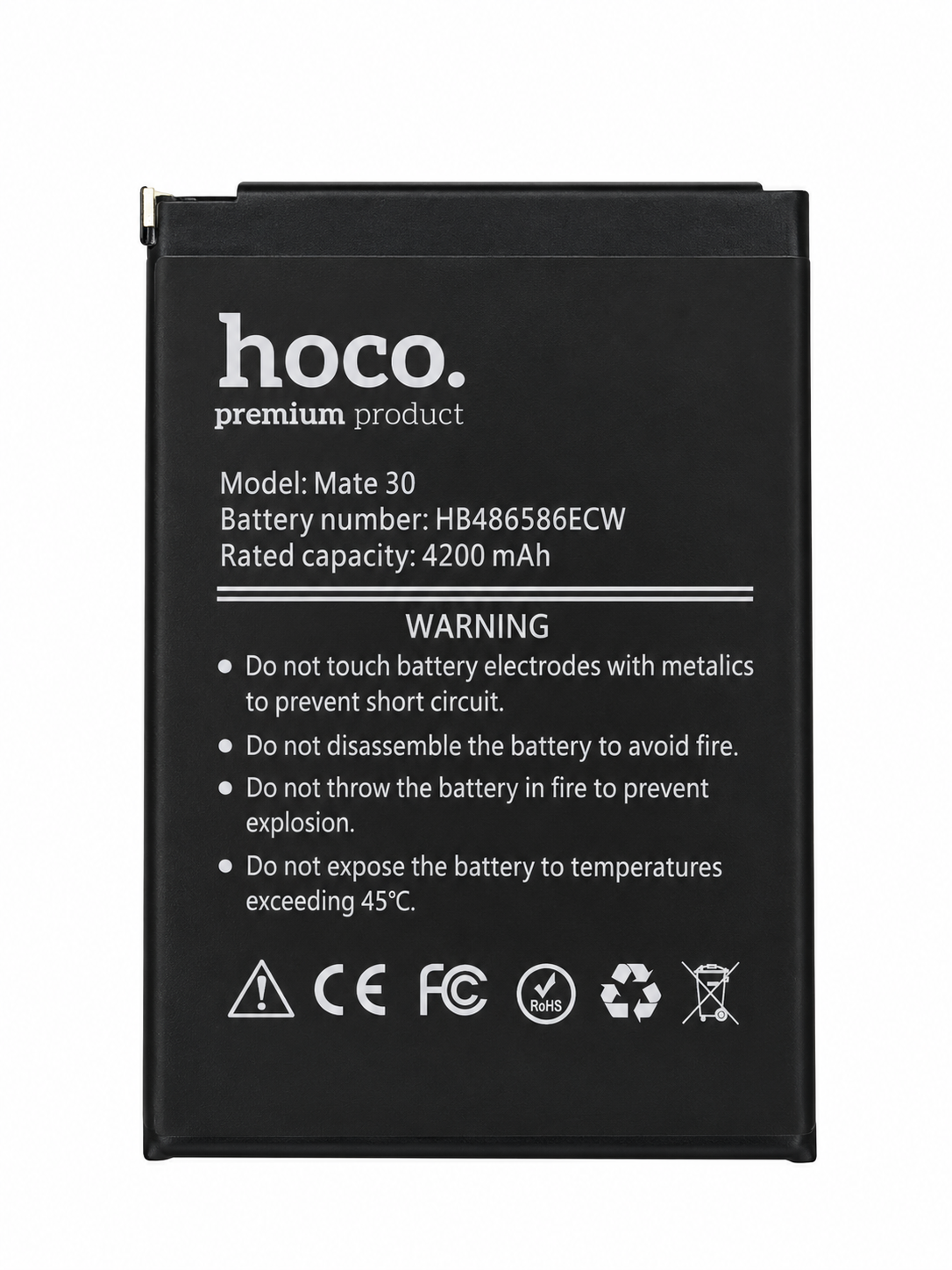 Аккумулятор Hoco HB486586ECW для Huawei P40 Lite/Mate 30 4200 mAh (29769320)
