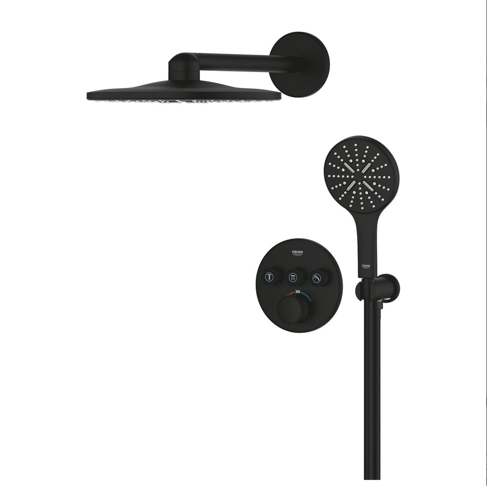 Душевая система cкрытая Grohe Grohtherm SmartControl с Rainshower SmartActive 310 (34863KF0) - фото 3