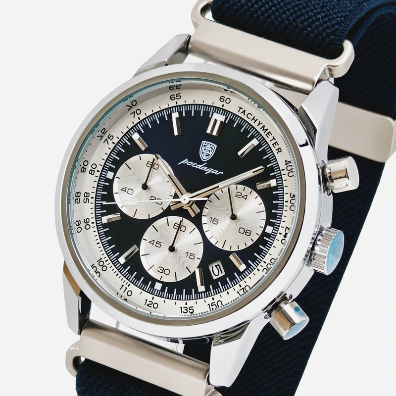 Годинник чоловічий Poedagar Innova Sky Blue 2 ремінці