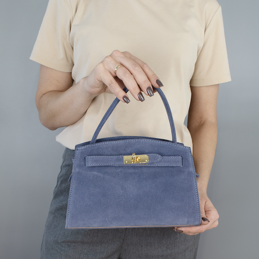 Сумка жіноча замшева Virginia Conti 03737 Джинс (2358936874) - фото 2 Сумка жіноча замшева Virginia Conti 03737 Джинс (2358936874) - фото 2