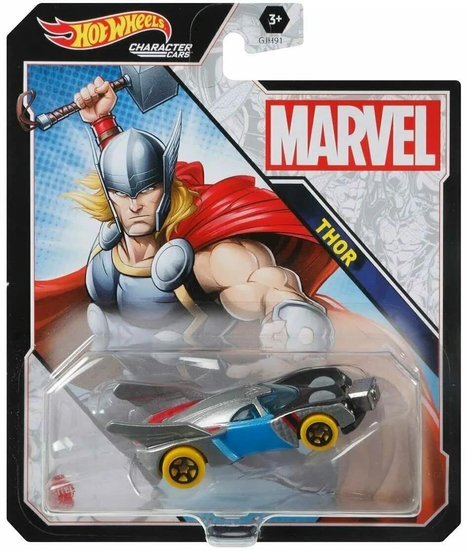 Игрушечная машинка Hot Wheels Thor 2021 Character Cars Marvel (GYB55)