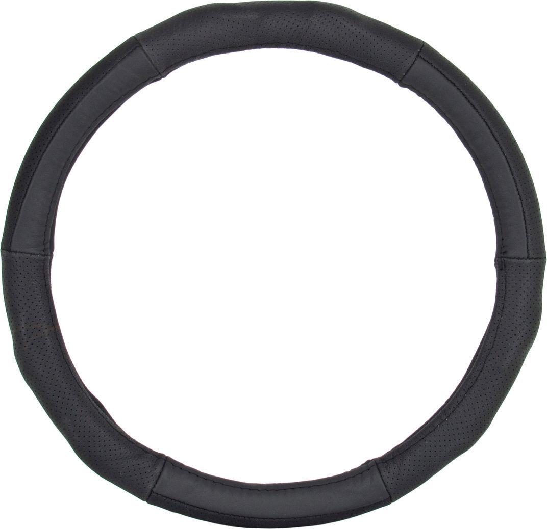 Чехол на руль CarLife M 37-39 см Черный (0300445)