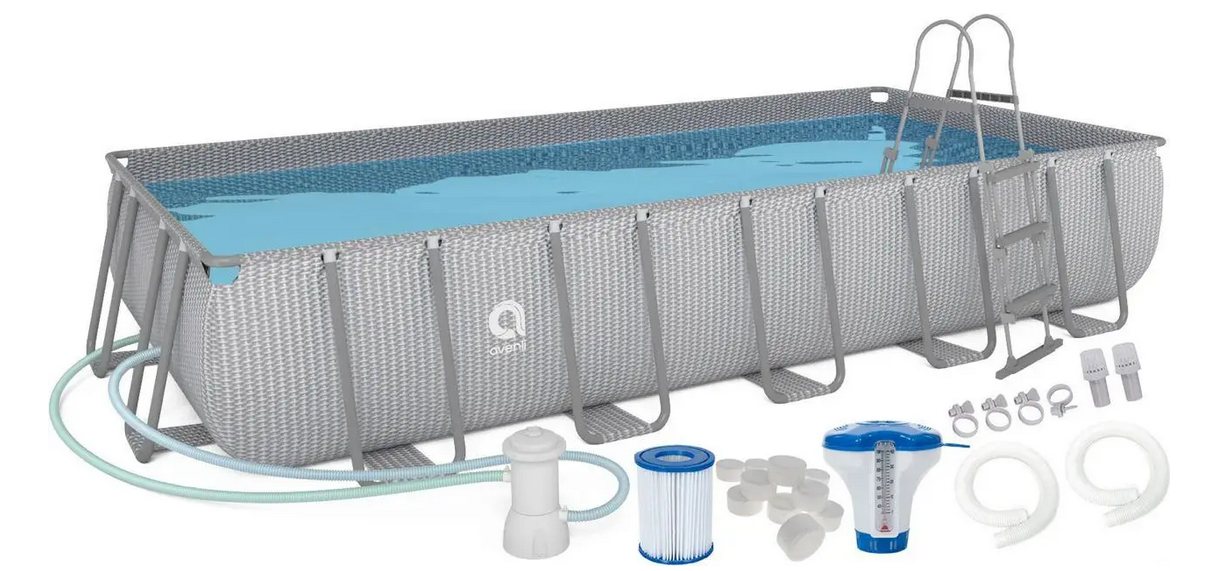 Бассейн каркасный Avenli 16в1 с насосом 540×250×100 см Синий (B0028)