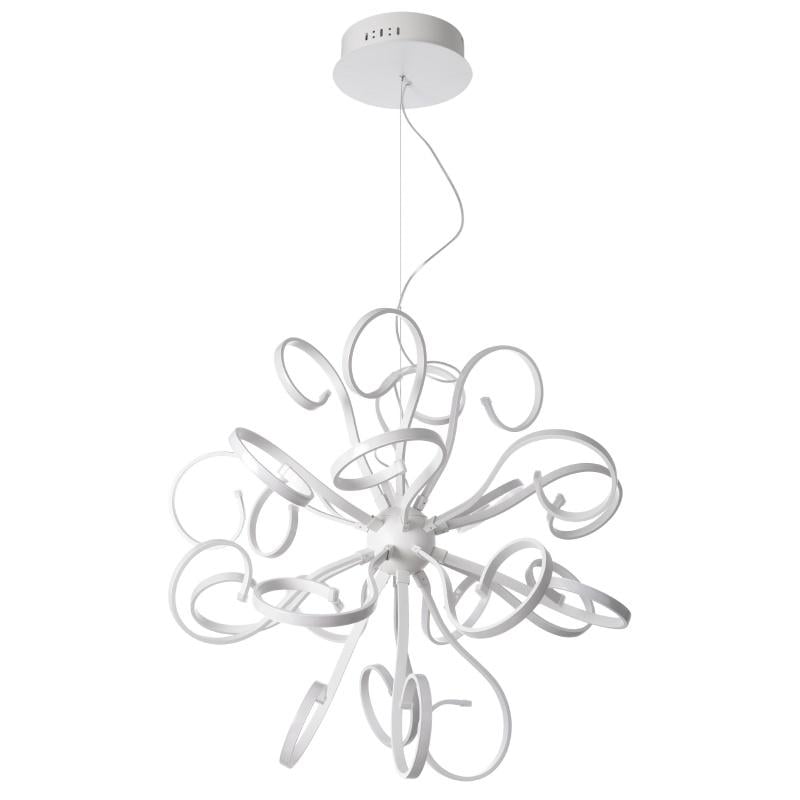 Люстра светодиодная подвесная Brille BL-376S/120 W WH led для натяжного потолка