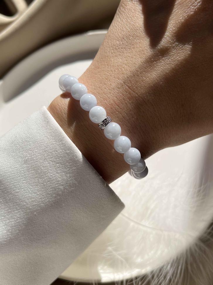 Браслет жіночий з аквамарину (5001) Браслет жіночий з аквамарину (5001)