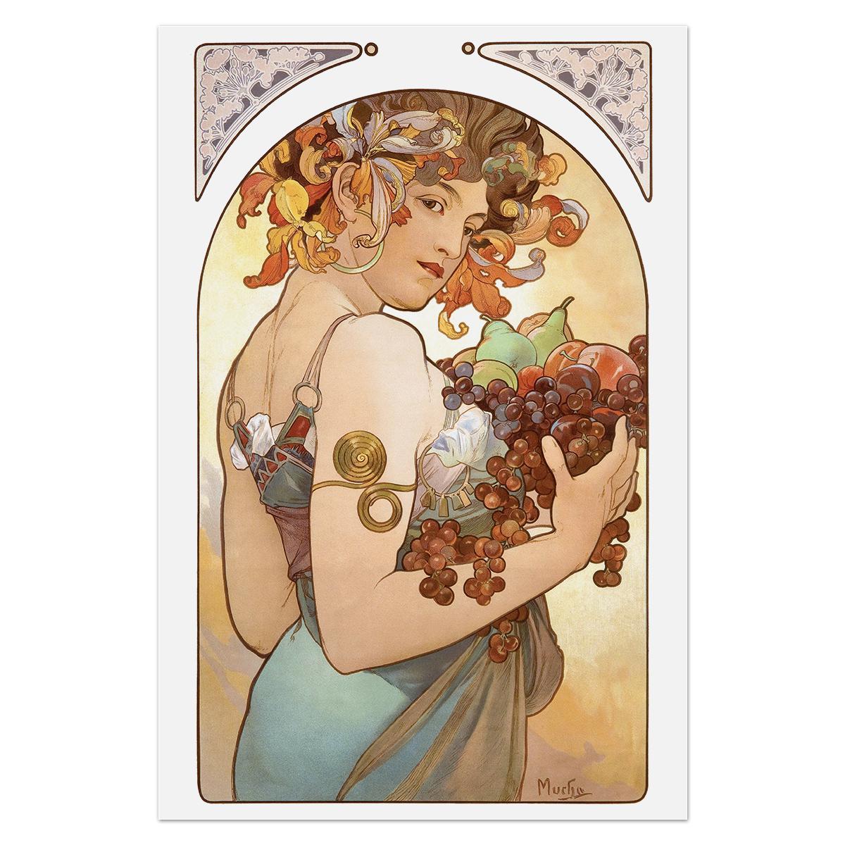 Плакат Fruits 1897 Альфонсо Муха 40x60 см (0011)