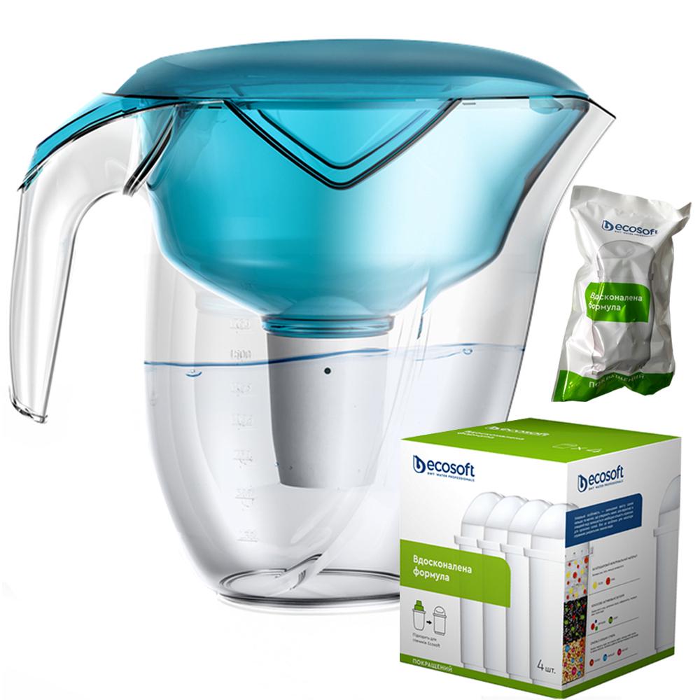 Фильтр-кувшин Ecosoft Nemo пять картриджей Аква Грин (28586748) - фото 1