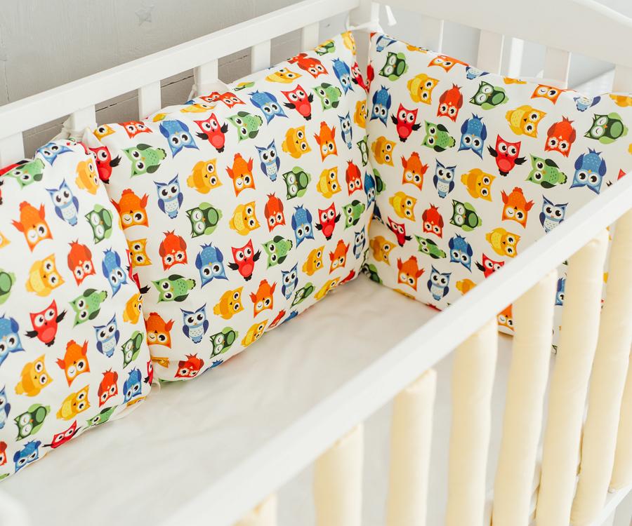 Бортики в детскую кроватку Lamon Owls (Lam101182)