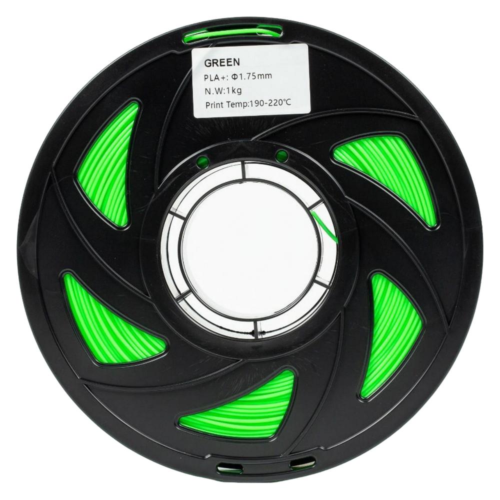 Пластик для 3D-принтера PLA PLUS 1,75 мм 1 кг Зелений (UA3D329-Green)