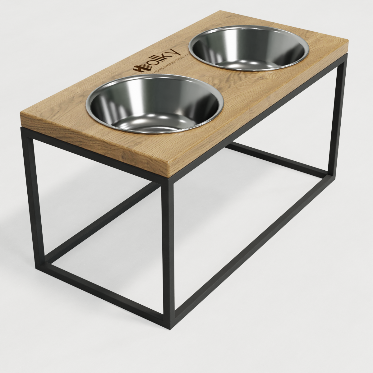 Миски на подставке для средних и больших собак Hollky Base L 2х0,95 л (BL-422120-GRNT) - фото 5 Миски на подставке для средних и больших собак Hollky Base L 2х0,95 л (BL-422120-GRNT) - фото 5