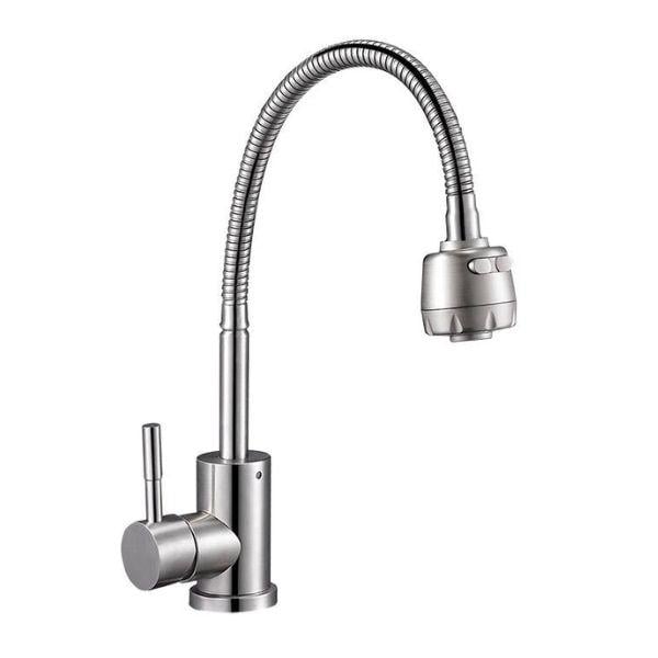 Змішувач для кухні Solone EZA4-A090 з рефлекторним гусаком Нержавіюча сталь