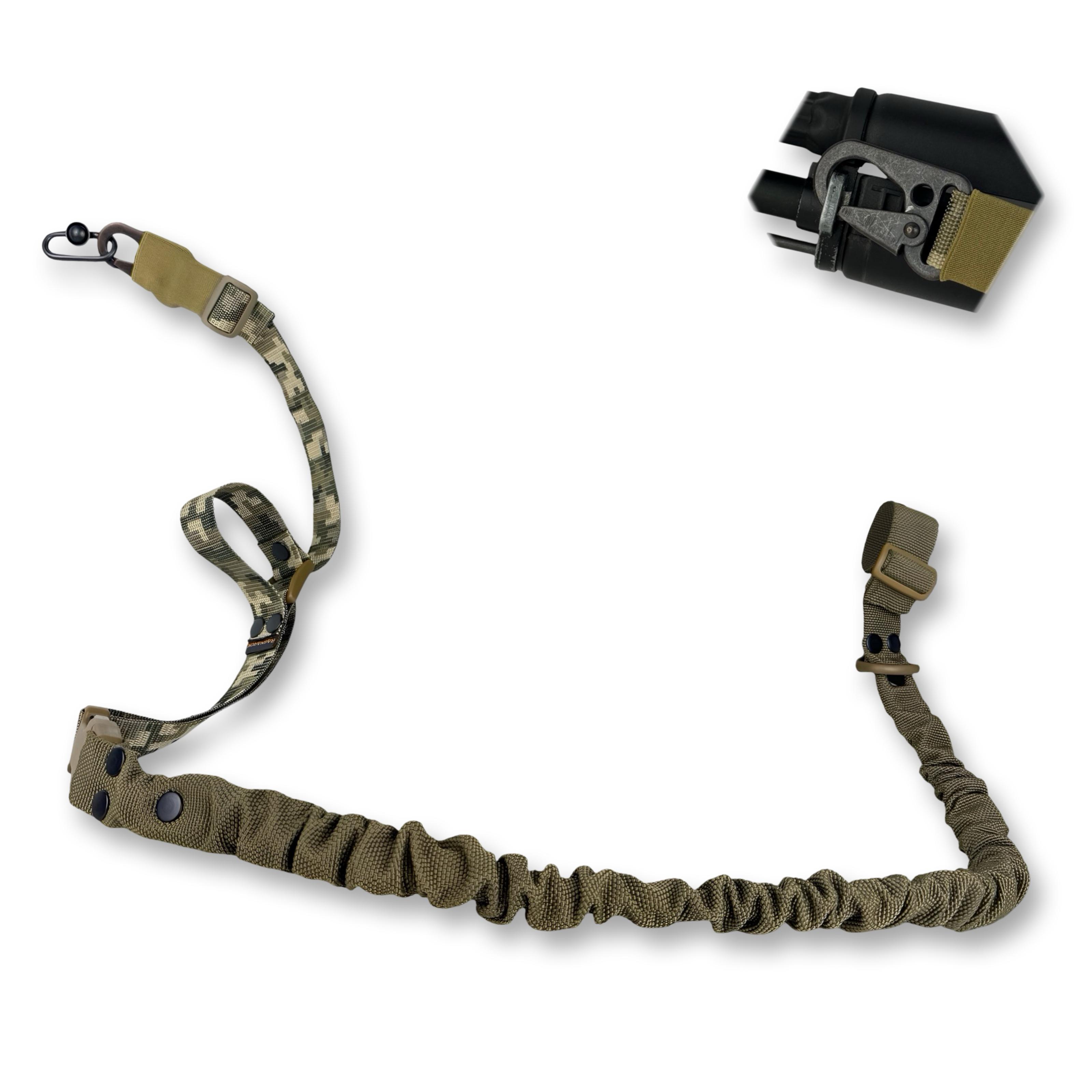 Ремень оружейный одно/двухточечный эластичный Ragnarok FORSETI Пиксель - фото 2