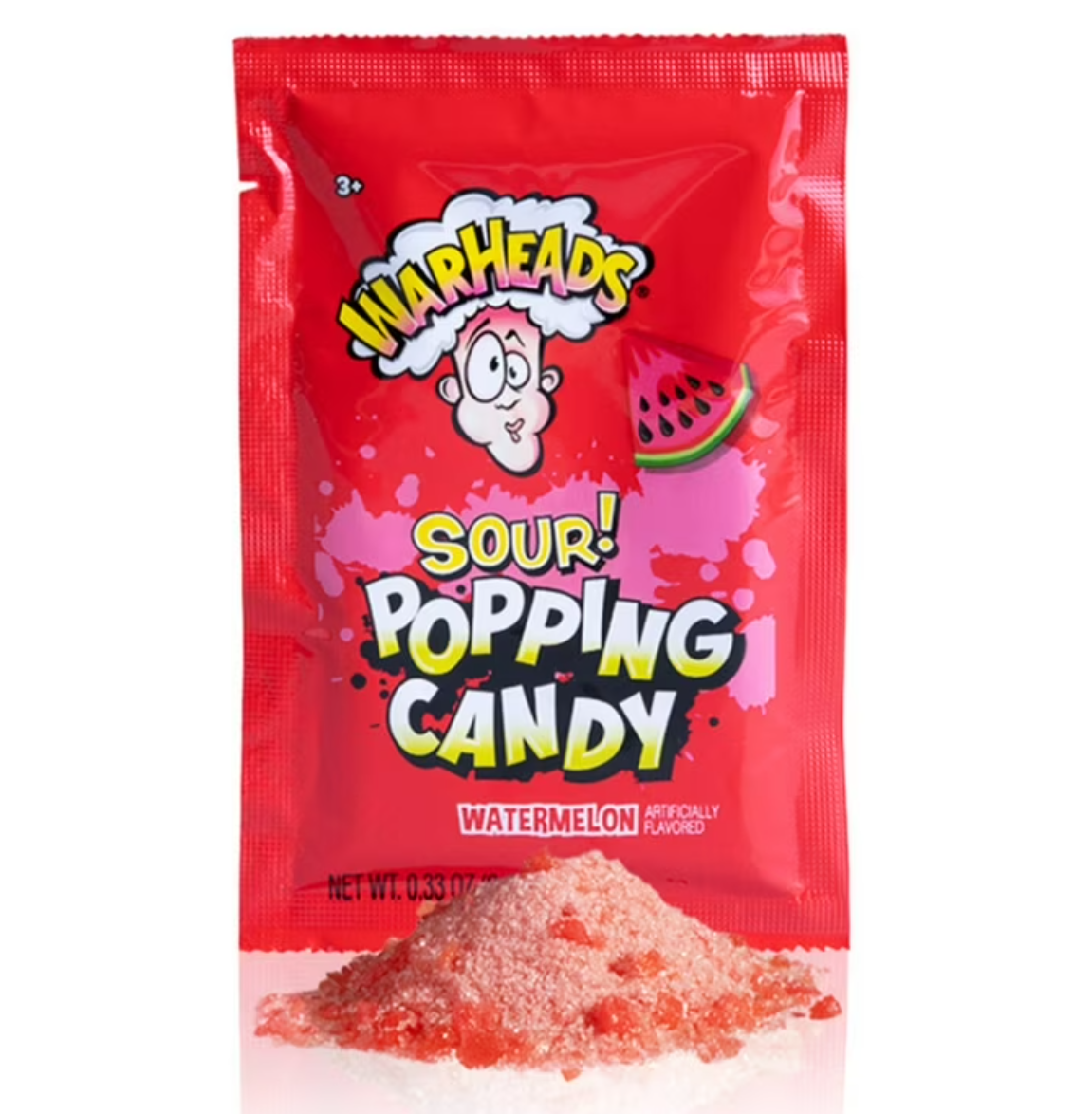 Цукерки кислі шипучі Warheads Sour Popping Candy зі смаком кавуна 9 г (2456064340)