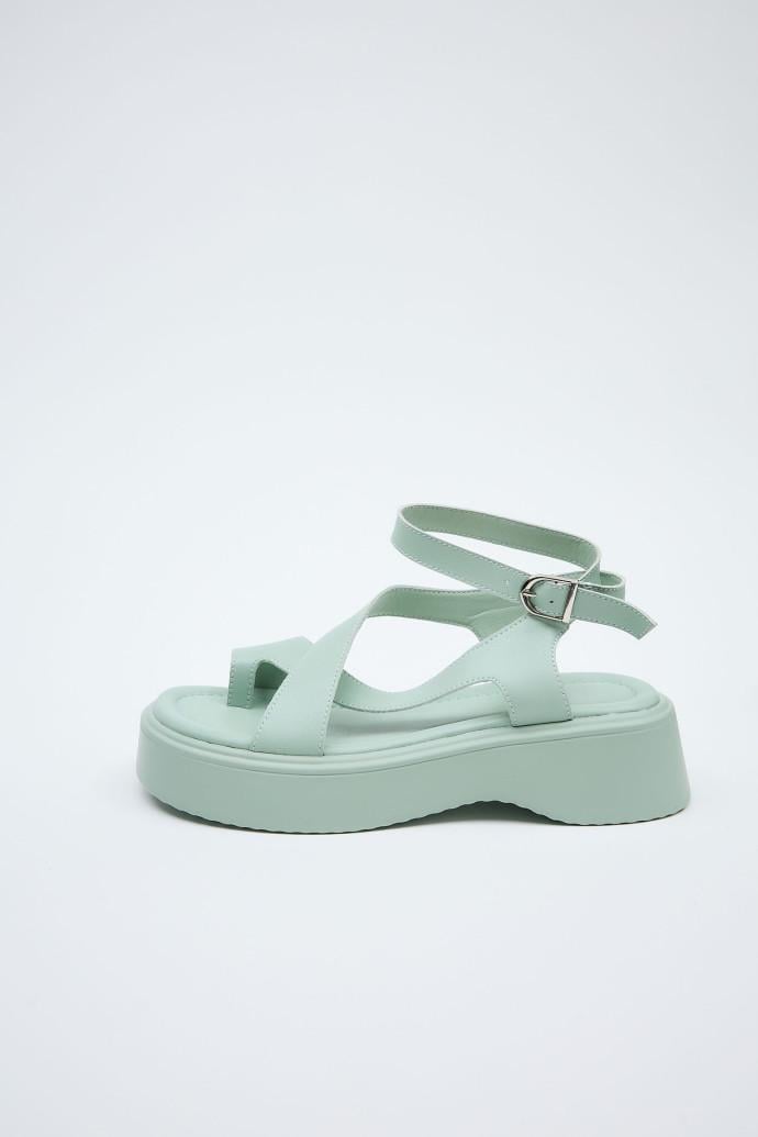 Босоножки женские LONZA кожаные р. 37 Зеленый (198968)