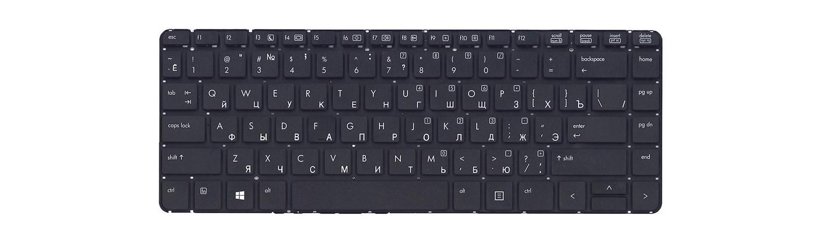 Клавиатура для ноутбука HP ProBook 430 G1 матовая (727765-251)