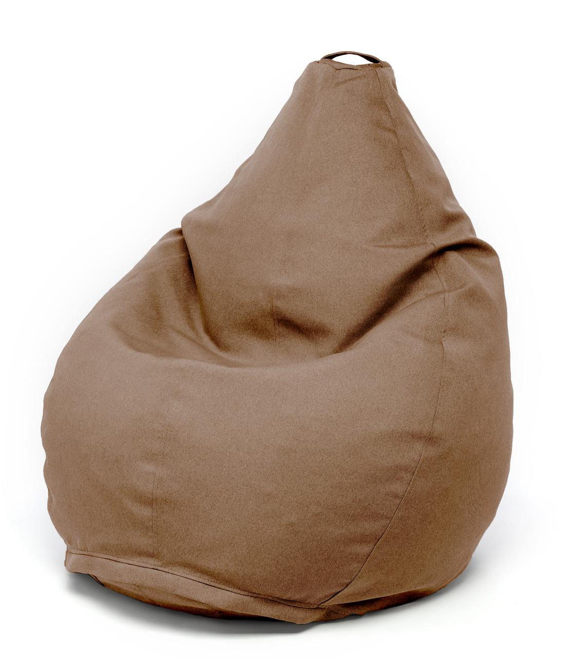 Кресло мешок MrBean Груша Рогожка L Капучино (rbbl03) - фото 1